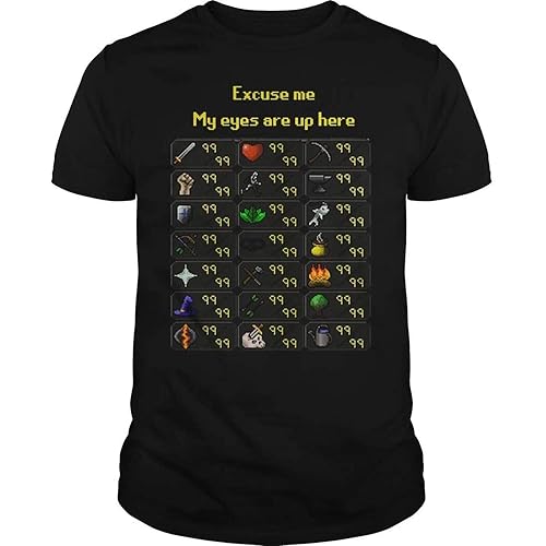 LimsayK Runescape 99 All Skills Shirt Vneck Tanktop Long Sleeve Tshirt DMN t-Shirt for Men, t-Shirt for Women Black
