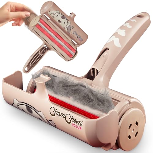 Chom Chom Roller Pet Hair Remover - ChomChom Reusable Dog and Cat Lint Rollers for Furniture, Couch, Car, and Clothes - Limited Dog Edition﻿ - Dog