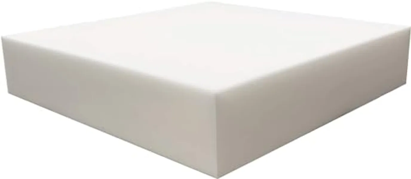 FoamRush 2" x 36" x 36" Premium Quality Upholstery Foam Cushion High Density (Chair Cushion Square Foam for Dinning Chairs, Wheelchair Seat Cushion Replacement) (2" x 36" x 36")