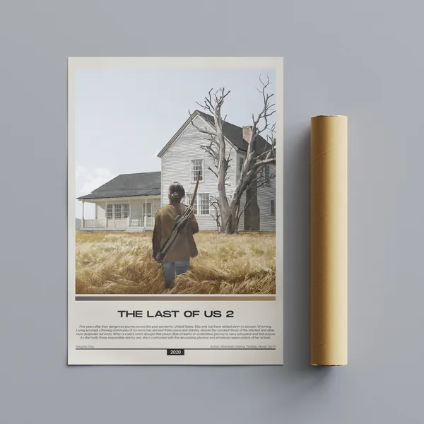 The Last Of Us 2 Poster - Video Game Wall Art - Game Poster - Vintage Retro Art Print - Game Room Wall Decor - Game Gift Idea - Custom Print