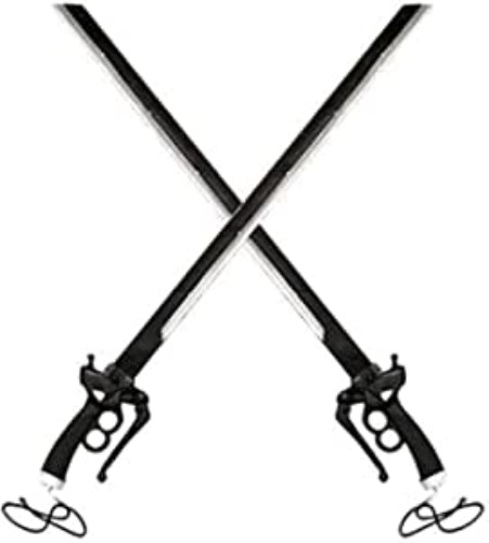 2PC COMBO SET 37" Attack on Titan Shingeki Kyojin Fantasy Foam Sword LARP Halloween Costume Cosplay Xmas