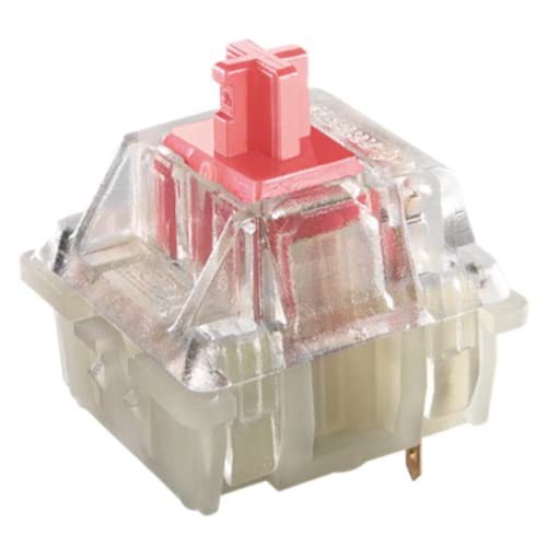 Cherry MX Key Switches for Mechanical Gaming Keyboards | Plate Mounted | MX3AL1NA (Cherry RGB Silent Red, 65 Pcs) - 65 Pcs - Cherry MX RGB Silent Red