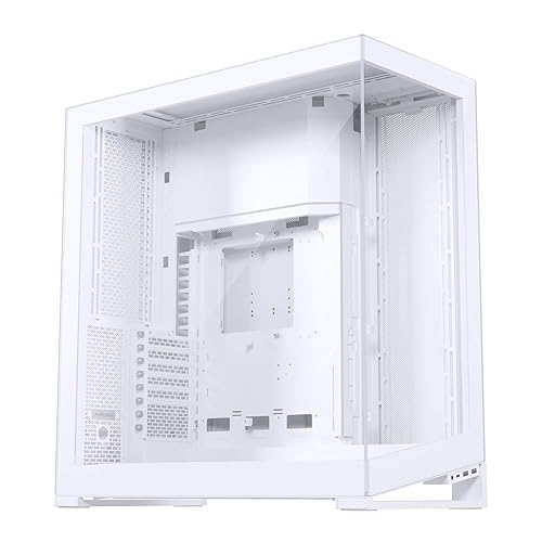 Phanteks NV9, Showcase Full-Tower Chassis, High Airflow Performance, Integrated D/A-RGB Lighting, Seamless Tempered Glass Design, 11x 140mm Fan Positions (White) - NV9 - WHITE
