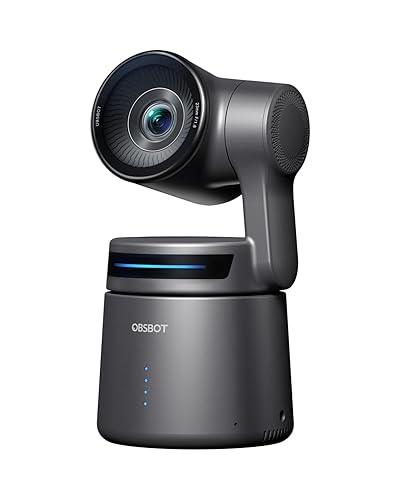 OBSBOT Tail Air Streaming Camera 4K, AI Tracking PTZ Camera with NDI Support, Intelligent APP, Gesture Control, HDMI/USB-C/WiFi Video Camera for Streaming, YouTube, Church, Worship, Sports, etc. - Tail Air