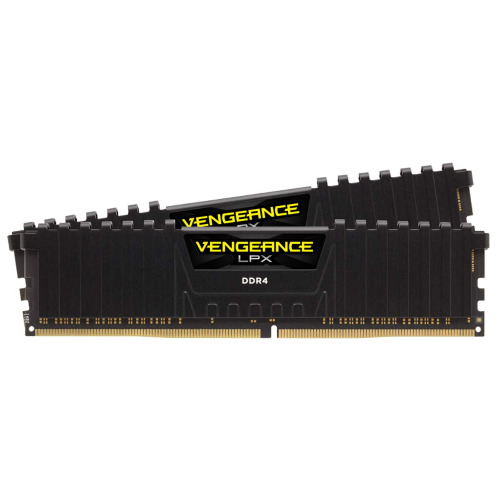 Corsair Vengeance LPX 32GB (2 X 16GB) DDR4 3600 (PC4-28800) C18 1.35V Desktop Memory - Black - Black 32GB Kit (2x16GB) 3600MHz Memory