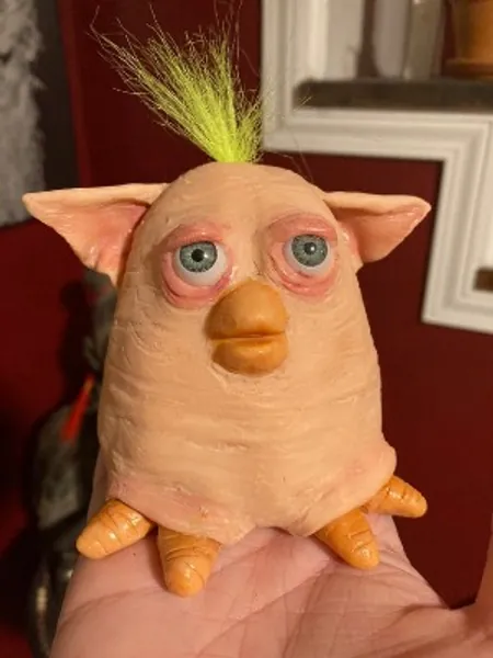 Forbidden Furb Hairless Furby Sculpture | Etsy