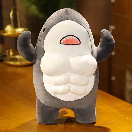 Buff Shark Plushies - 24" / 60 cm / Grey