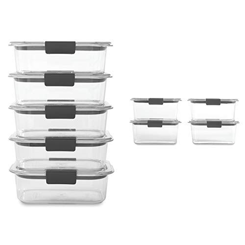 Meal Prep Rubbermaid Brilliance Food Storage - 18 Pieces Set