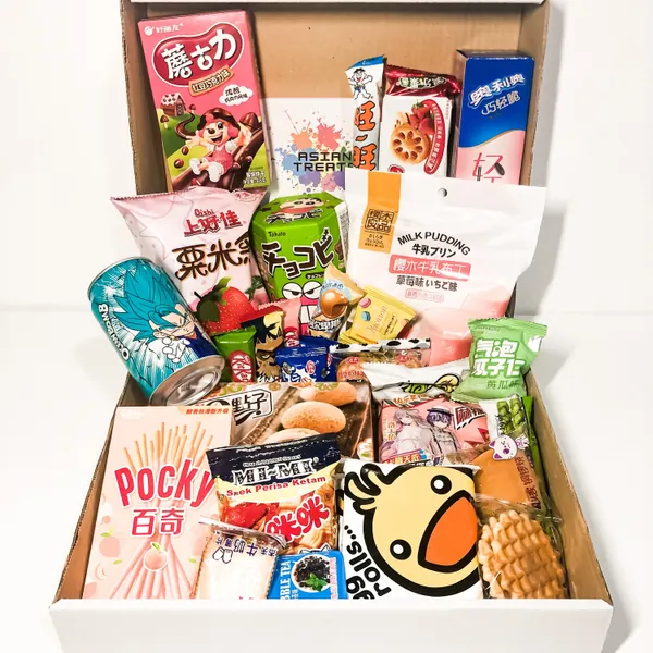 AsianTreats Box (XL) / Collations asiatiques / Boîte à collations / Boîte coréenne / Boîte japonaise / Boîte de fête / Boîte cadeau