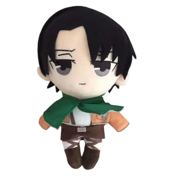 Anime AOT Plush Toy Levi Plushie Ackerman Stuffed Jaeger Plush Figure Cartoon Doll Cute Pillow Home Decoration (style1)