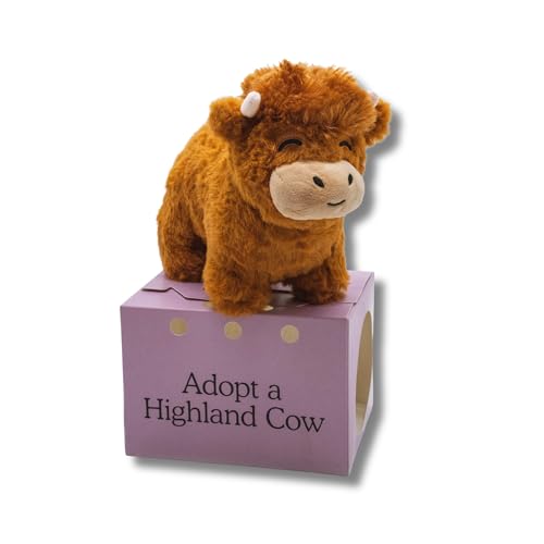 Follow Your Legend Henry The Highland Cow Plushie! - 7” Highland Cow Stuffed Animal, Stuffed Highland Cow, Highland Cow Plush - Highland Cow