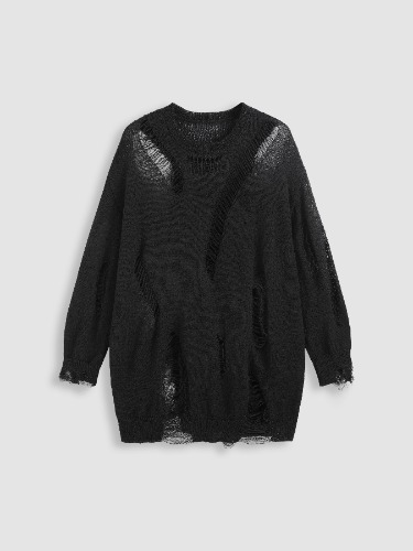 Curve & Plus Ripped Oversized Sweater