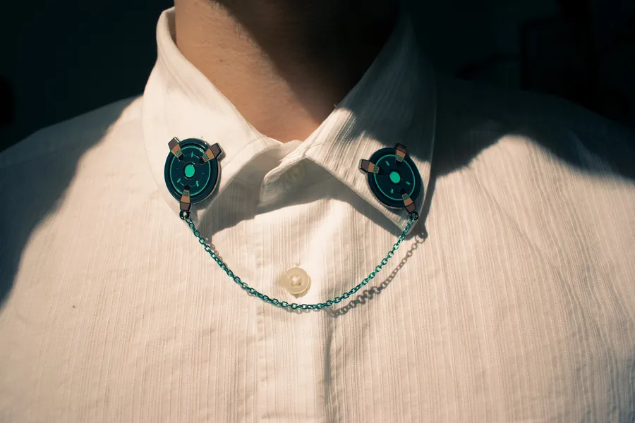 Cypher's Trapwire Collar || Glow in the Dark Hard Enamel Pins