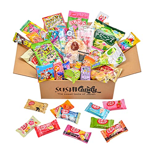 40 Japanese Candy Box 30 Japanese Snacks Plus 10 Japanese Kit Kat Flavors - BOX