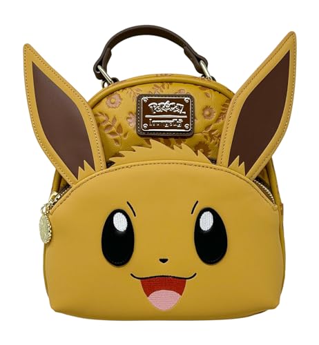 Loungefly Pokemon Eevee Cosplay Womens Convertible Double Strap Shoulder Bag Purse