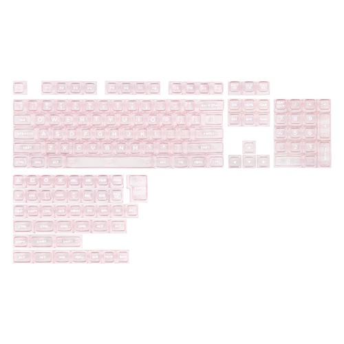 KiiBOOM Transparent PC Keycaps | Pink