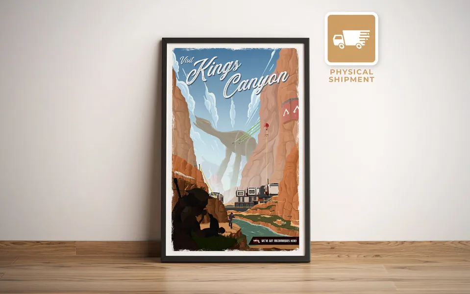 Kings Canyon (Apex Legends) Travel Poster - Physical