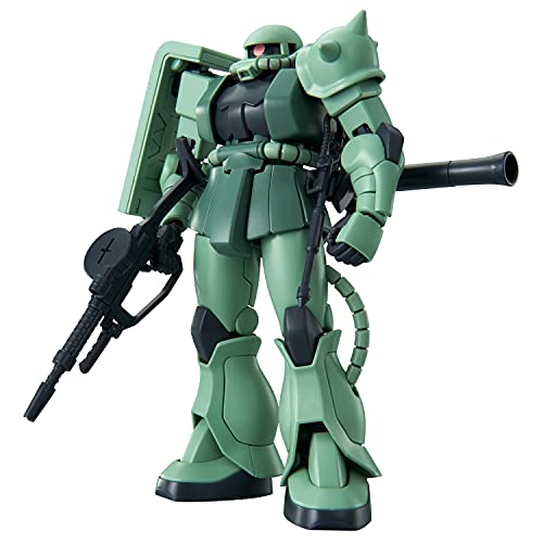 BANDAI SPIRITS HG Mobile Suit Gundam Zaku II 1/144 Scale Color Coded Plastic Model,Green