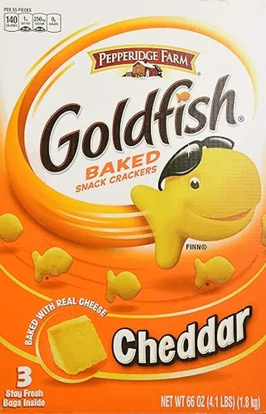Pepperidge Farm Baked Goldfish Crackers - 66oz (4.1 lbs) - xtra cheddar - 66 Ounce (Pack of 1)