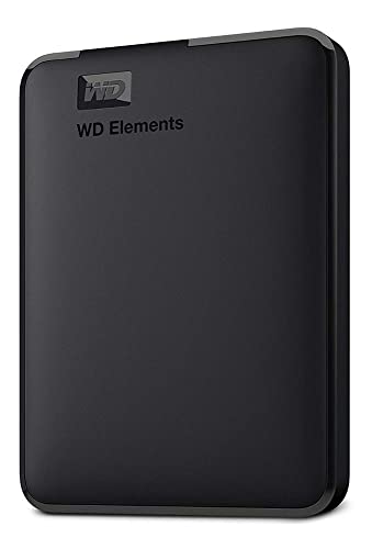WD 1TB Elements Portable HDD, External Hard Drive, USB 3.0 for PC & Mac, Plug and Play Ready - WDBUZG0010BBK-WESN, Black