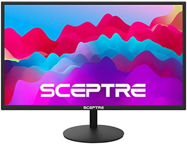Sceptre 27-Inch FHD LED Gaming Monitor 75Hz 2X HDMI VGA Build-in Speakers, Ultra Slim Metal Black - 27" 75Hz AMD FreeSync - Monitor