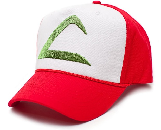 Pokémon Ash Ketchum Embroidered Unisex-Adult Hat Cap -One-Size Red/White - 