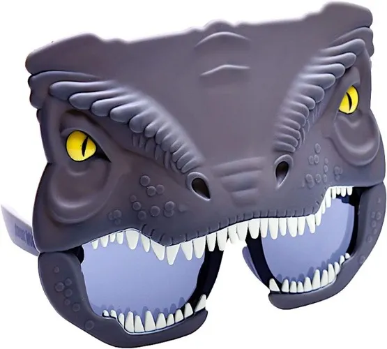 Sunstaches Jurassic World Triceratops Costume Dress Up Sunglasses - Grey