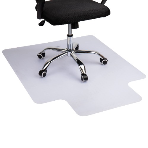 Mind Reader 9-to-5 Collection, Office Chair Mat, Anti-Skid, 48 x 36, PVC, Clear - Clear Single