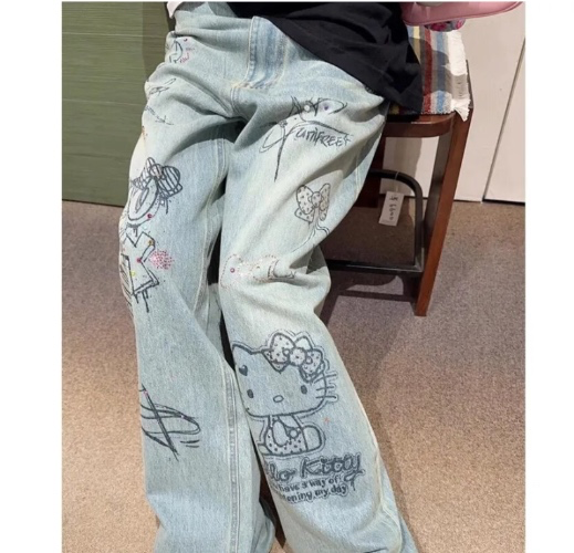 Hello Kitty Graphic Jeans