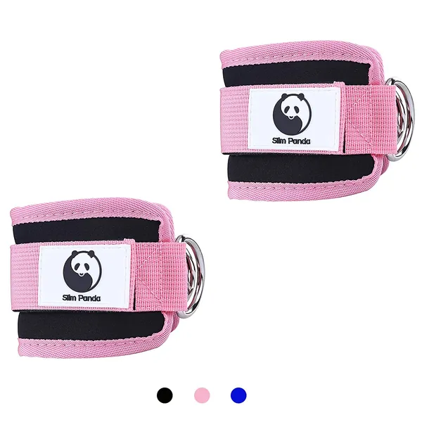 Pink panda set ankle weights