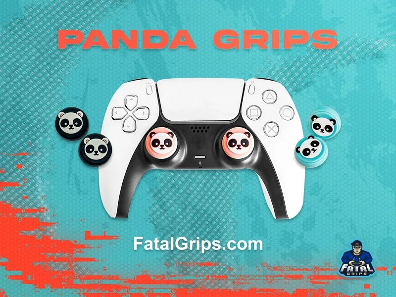 Pink Panda Thumb Grips PS4 Button Cap Covers