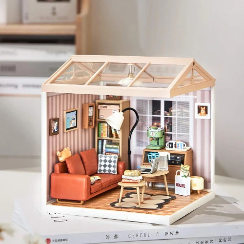Rolife Super Creator Miniature House - Cozy Living Lounge DW007