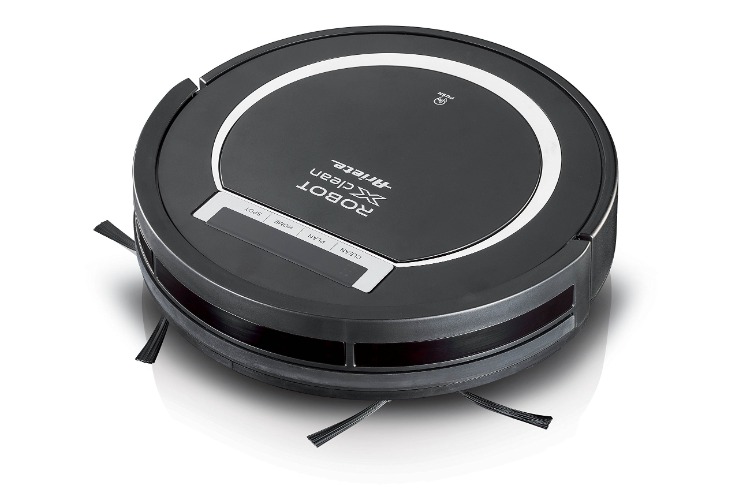 Ariete, 2718 Xclean, robotdammsugare, startfördröjning, HEPA-filter, drifttid 1,5 timmar, 65 dB, diameter: 30 cm, kapacitet 300 ml, svart