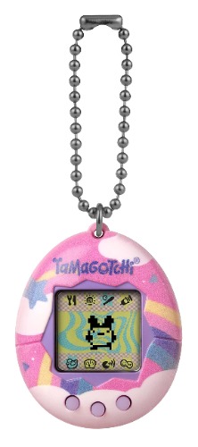 TAMAGOTCHI Original Bandai Dreamy Shell med kedja - The Original Virtual Reality Pet 42924NBNP, rosa