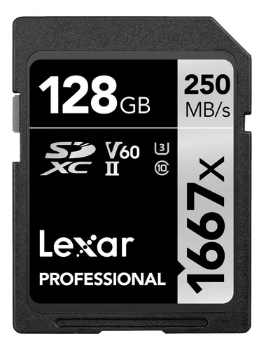 Tarjeta de memoria  Lexar LSD128CB1667  Professional 1667x 128GB