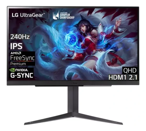 Monitor LG 27 27gr83u 2k 240hz Ips Gsync Fsync Hdr10 Hdmi2.1