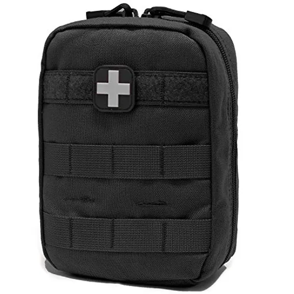 EMT Pouch MOLLE Ifak Pouch Tactical MOLLE Medical First Aid Kit Utility Pouch Carlebben (with Medical Supplies)