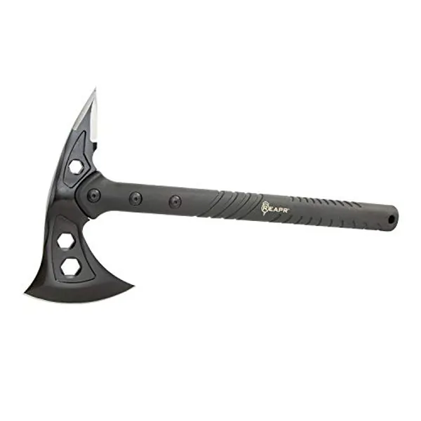 REAPR 11000 TAC Hawk Axe, Tactical Axe with Sheath, Camping, Backpacking, Wood, and Survival Gear Axe, 7" Dual-Headed Axe and Spike Blade, Hand Axe with Sheath