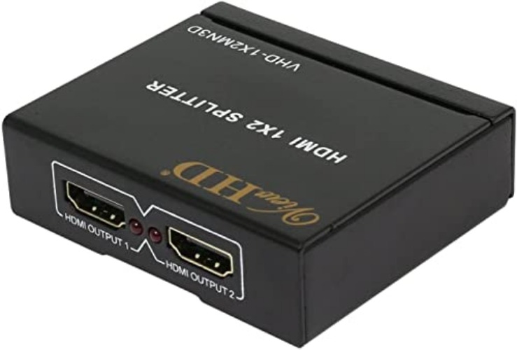 ViewHD 2 Port 1x2 Powered HDMI 1 in 2 Out Mini Splitter for 1080P & 3D | Model: VHD-1X2MN3D - 1x2