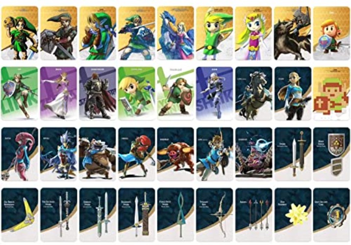 Hapord 36 PCS NFC Game Cards Mini Compatible with Amibo Legend of Zelda Breath of The Wild - 36 Pcs