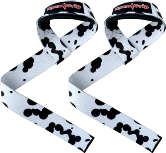 KunaiGrip Anime Lifting Straps - Padded Wrist Straps for Weightlifting, Bodybuilding, Gym Workouts, Powerlifting, Deadlifts & Fitness (Soft Cotton 23.5 inch, 1 Pair)