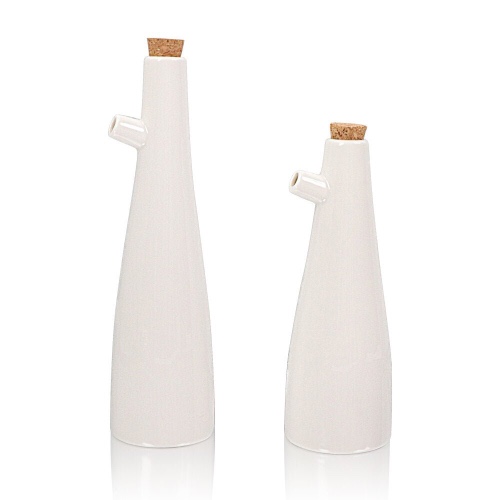 Ceramic Vinegar and Oil Bottles - Large