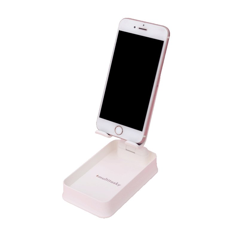 Foldable Minimalist Phone Stand & iPad Stand - Cream White