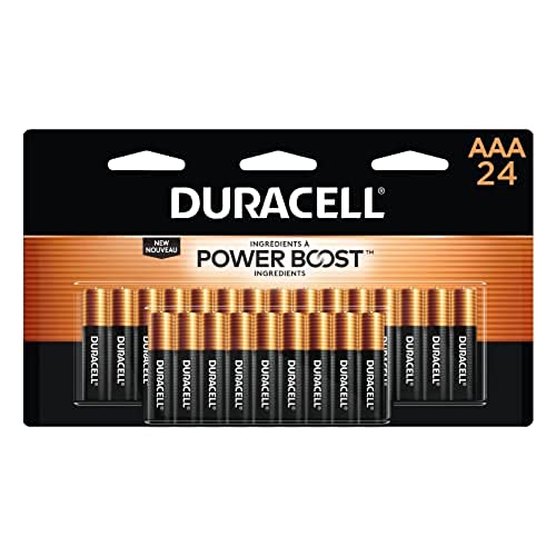 Duracell Coppertop AAA Batteries with Power Boost Ingredients, 24 Count Pack Triple A Battery with Long-Lasting Power, Alkaline AAA Battery for Household and Office Devices - 24 Count