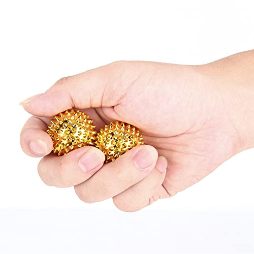 Zyyini 1Pair Hand Acupoints Massager, Magnetic Hand Acupuncture Massage Balls, Palms Acupoints Pressing, Deep Tissue Trigger