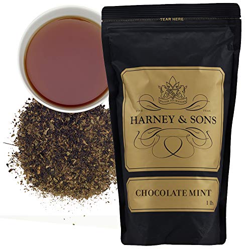 Harney & Sons Chocolate Mint Tea, Loose tea by the pound - Chocolate - 1 Pound (Pack of 1)