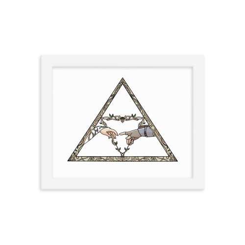 The Creation | 8x10 Framed poster | The Legend of Zelda - White