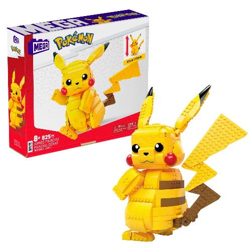 MEGA Pokémon Jumbo Pikachu Toy Building Set, 12 Inches Tall | Default Title