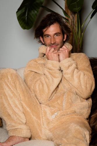 Knuffle Fleece Onesie - Champagne / M