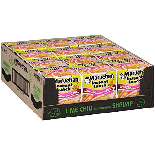 Maruchan Instant Lunch Lime Chili Flavor with Shrimp, 2.25 Oz, Pack of 12 - 2.25 Ounce (Pack of 12) - Lime chili - Instant Lunch